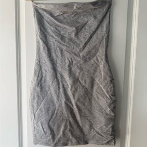 Aritzia Strapless Heather Gray Bodycon Tube Dress